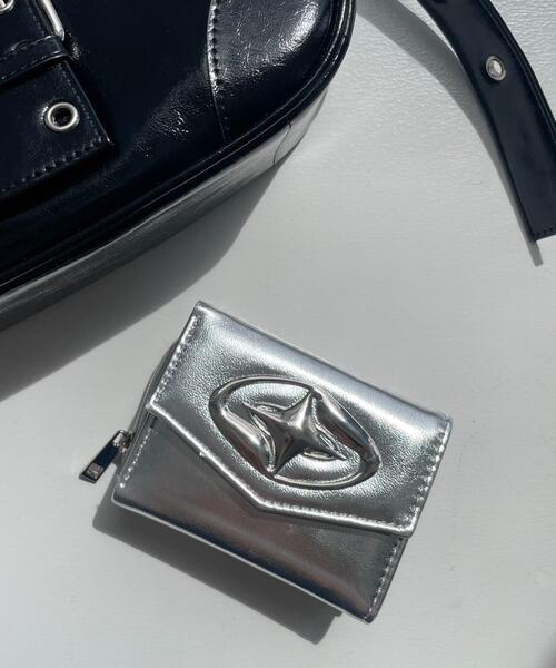 WEGO（ウィゴー）の「WEGO/BIGメタルパーツウォレット（財布・レディース・その他1/シルバー/ブラック/ブルー系その他/ブラック系その他・FREE）」の13枚目の写真