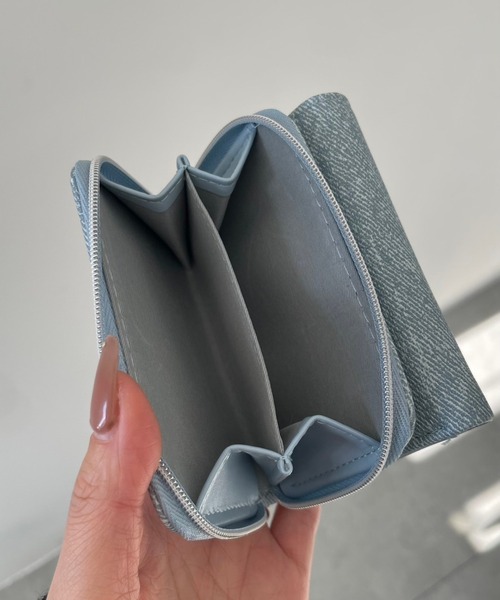 WEGO（ウィゴー）の「WEGO/BIGメタルパーツウォレット（財布・レディース・その他1/シルバー/ブラック/ブルー系その他/ブラック系その他・FREE）」の6枚目の写真