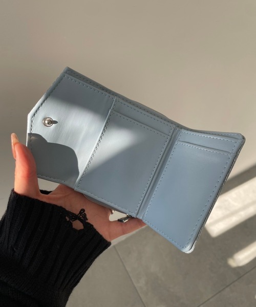 WEGO（ウィゴー）の「WEGO/BIGメタルパーツウォレット（財布・レディース・その他1/シルバー/ブラック/ブルー系その他/ブラック系その他・FREE）」の8枚目の写真