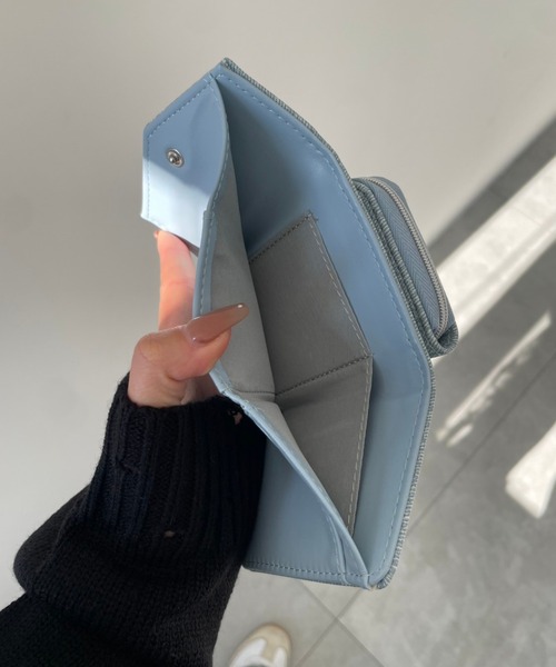 WEGO（ウィゴー）の「WEGO/BIGメタルパーツウォレット（財布・レディース・その他1/シルバー/ブラック/ブルー系その他/ブラック系その他・FREE）」の9枚目の写真