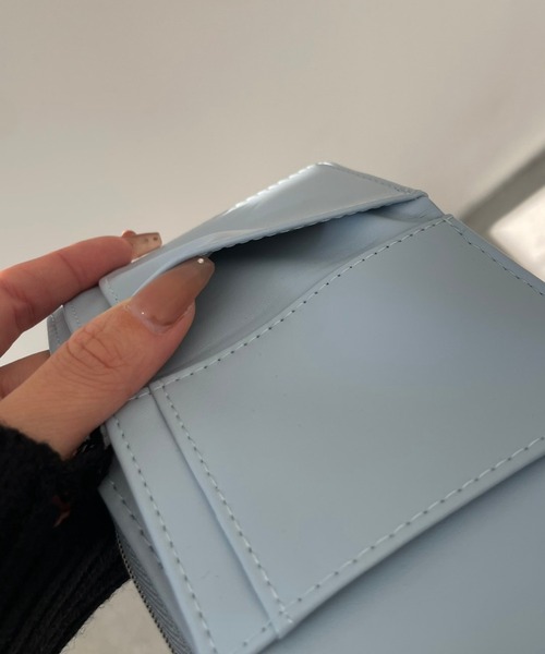 WEGO（ウィゴー）の「WEGO/BIGメタルパーツウォレット（財布・レディース・その他1/シルバー/ブラック/ブルー系その他/ブラック系その他・FREE）」の10枚目の写真