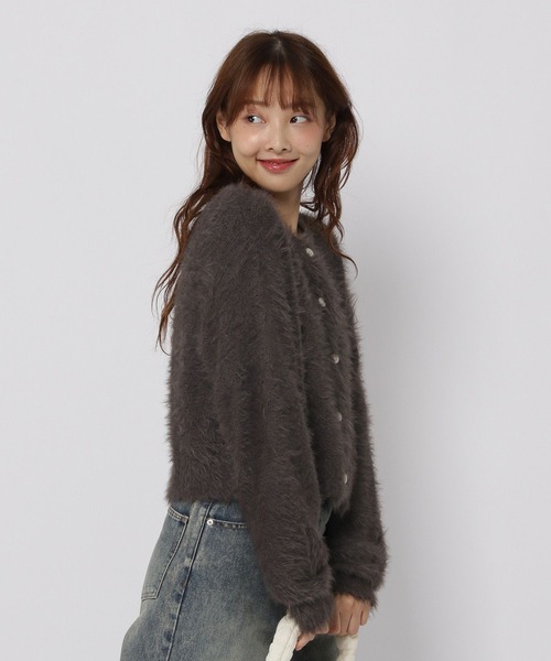 3.3 Field Trip （3.3フィールドトリップ）の「3.3 Field Trip／フェザーニットクルーカーディガン（カーディガン/ボレロ・レディース・チャコール/ブルー・FREE）」の11枚目の写真