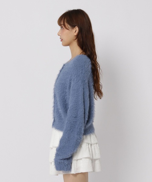 3.3 Field Trip （3.3フィールドトリップ）の「3.3 Field Trip／フェザーニットクルーカーディガン（カーディガン/ボレロ・レディース・チャコール/ブルー・FREE）」の22枚目の写真