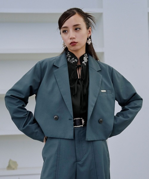 HARE美品セットアップ☆ マーブル模様総柄シャツパンツHA020088TRハレ AMERIA ANDERSON】rayon pattern set-up /フルーツ柄 半袖シャツ