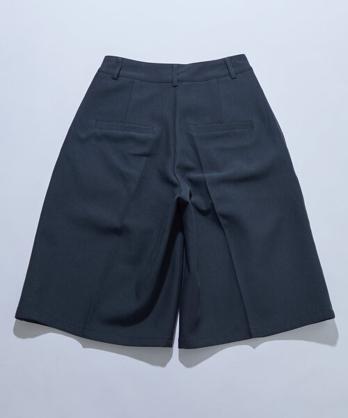 WHO'S WHO gallery（フーズフーギャラリー）の「【HiNT/ヒント】スタッズタックハーフスラックス（スラックス・レディース・ブラウン/ネイビー/グレー/チャコールグレー・FREE）」の19枚目の写真