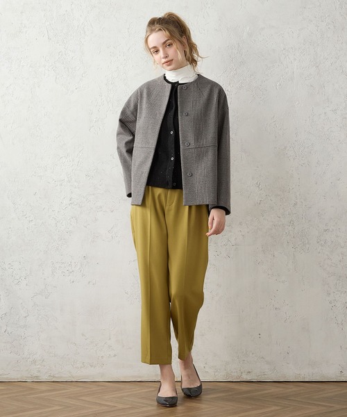Le souk ウールハーフコート セール】【BEAUTYLUX】フェイクウールショートコート（ノー