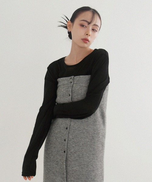 LIAN(リアン)の「2WAYニットスカートビスチェ(スカート・レディース・アイボリー/ブラック/グレー・FREE)」の10枚目の写真