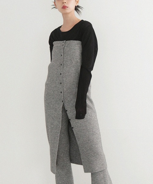 LIAN(リアン)の「2WAYニットスカートビスチェ(スカート・レディース・アイボリー/ブラック/グレー・FREE)」の13枚目の写真