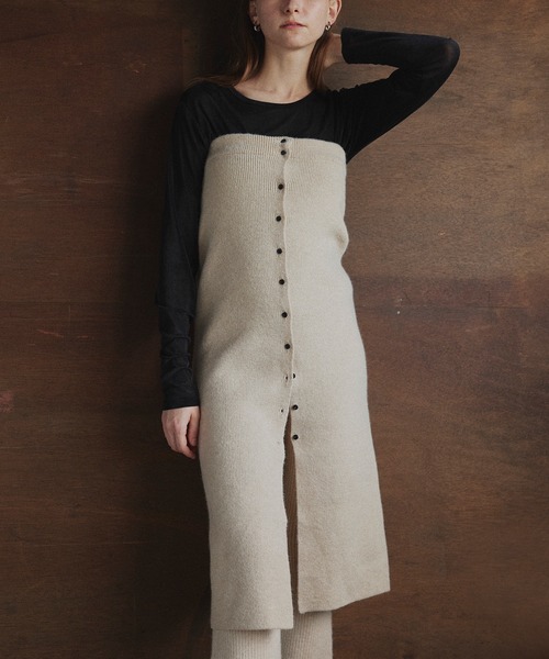 LIAN(リアン)の「2WAYニットスカートビスチェ(スカート・レディース・アイボリー/ブラック/グレー・FREE)」の5枚目の写真