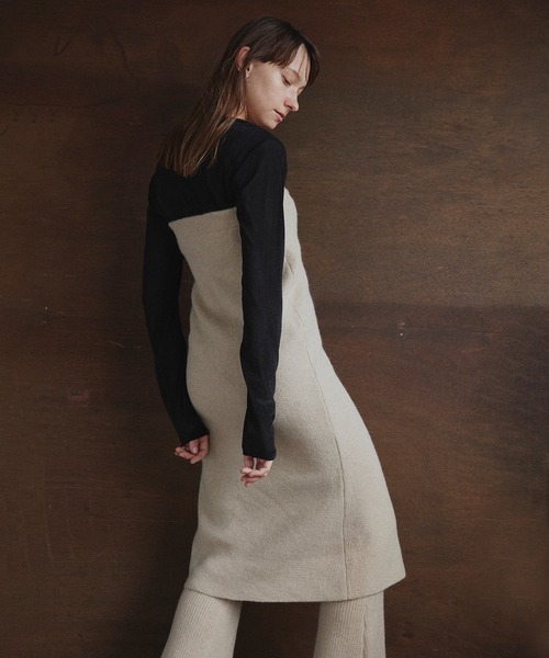 LIAN(リアン)の「2WAYニットスカートビスチェ(スカート・レディース・アイボリー/ブラック/グレー・FREE)」の7枚目の写真