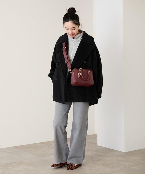 IENA（イエナ）の「《追加3》Manuel MILANO/マニュエルミラノ 別注 レザーバッグ MIDI（ハンドバッグ・レディース・ブラック/ブラウン/ボルドー・FREE）」の20枚目の写真