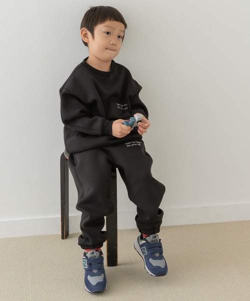URBAN RESEARCH DOORS（アーバンリサーチドアーズ）の「『セットアップ対応』ダンボールニットスウェットパンツ(KIDS)（その他パンツ・キッズ・ブラック/ベージュ・105/120/135）」の11枚目の写真