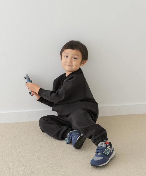 URBAN RESEARCH DOORS（アーバンリサーチドアーズ）の「『セットアップ対応』ダンボールニットスウェットパンツ(KIDS)（その他パンツ・キッズ・ブラック/ベージュ・105/120/135）」の13枚目の写真