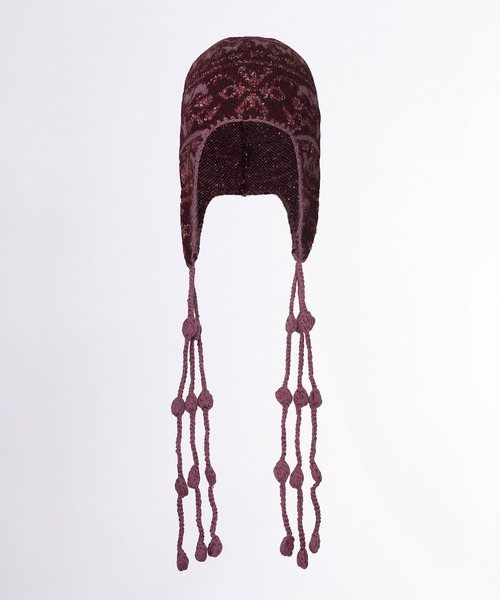 sculptorシークインノルディックイヤーフラップビーニー sculptorシークインノルディックイヤーフラップビーニー
