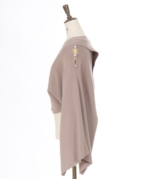 axes femme(アクシーズファム)の「2WAYケープ風ニットプルオーバー(ニット/セーター・レディース・ブラック/モカ/キナリ・FREE)」の8枚目の写真