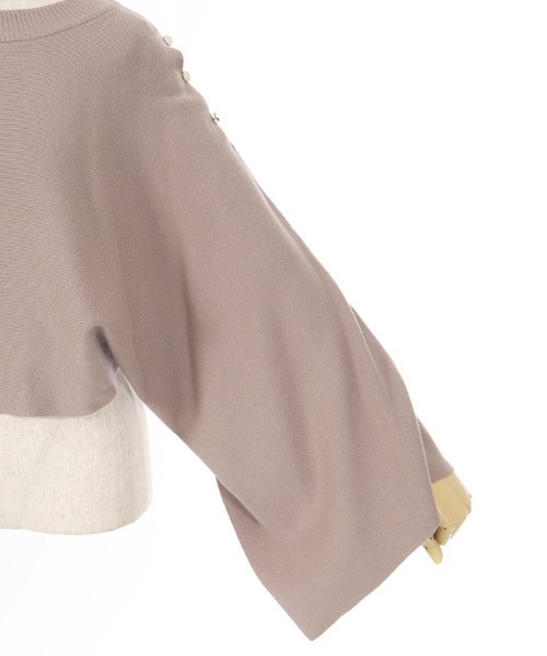 axes femme(アクシーズファム)の「2WAYケープ風ニットプルオーバー(ニット/セーター・レディース・ブラック/モカ/キナリ・FREE)」の14枚目の写真