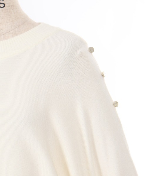 axes femme(アクシーズファム)の「2WAYケープ風ニットプルオーバー(ニット/セーター・レディース・ブラック/モカ/キナリ・FREE)」の19枚目の写真