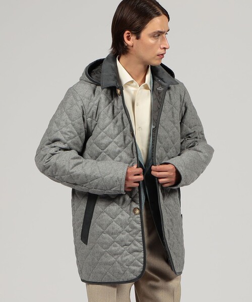 別注】LAVENHAM DENSTON リサイクルウール キルティングコート（ステン