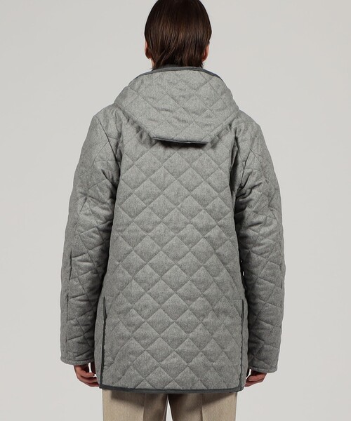 別注】LAVENHAM DENSTON リサイクルウール キルティングコート（ステン