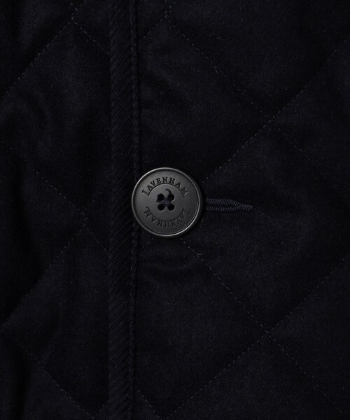 LAVENHAM(ラベンハム)の「【別注】LAVENHAM DENSTON リサイクルウール キルティングコート(ステンカラーコート・メンズ・チャコールグレー/グレー/ネイビー・L/M/S)」の17枚目の写真