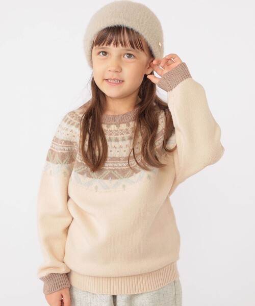 【セール】SHIPS KIDS:100～130cm /〈洗濯機可能〉フェアアイル ニット（ニット/セーター）｜SHIPS（シップス）