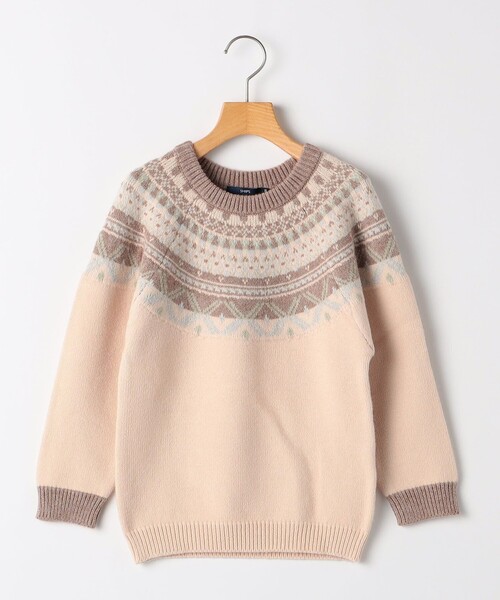 【セール】SHIPS KIDS:100～130cm /〈洗濯機可能〉フェアアイル ニット（ニット/セーター）｜SHIPS（シップス）