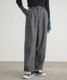 n'OrLABEL（ノアールレーベル）の「『微起毛ワンタックテーパードパンツ』（その他パンツ）」