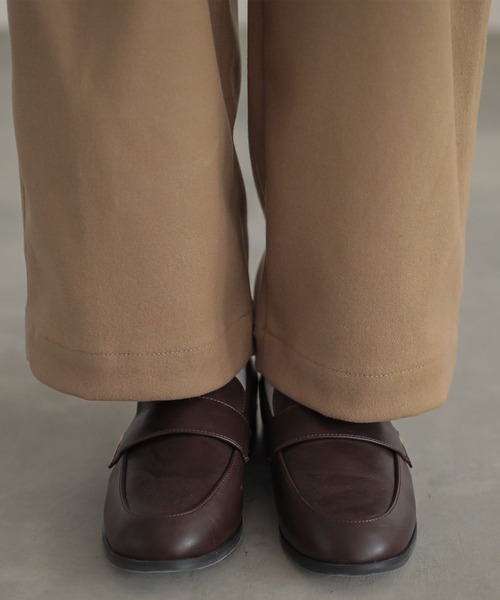 n'OrLABEL(ノアールレーベル)の「微起毛ワンタックテーパードパンツ(その他パンツ・レディース・ベージュ/チャコール/ブラック・1/2)」の11枚目の写真