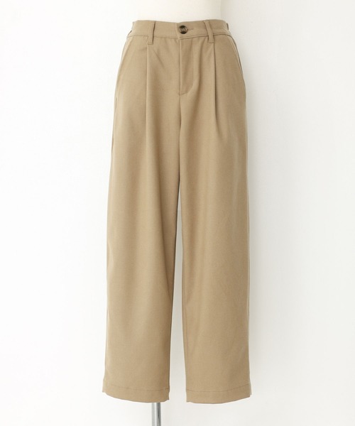 n'OrLABEL(ノアールレーベル)の「微起毛ワンタックテーパードパンツ(その他パンツ・レディース・ベージュ/チャコール/ブラック・1/2)」の21枚目の写真