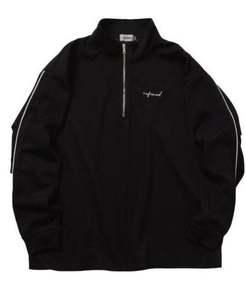 GLAZOS（グラソス）の「【大人向けサイズあり】【あったか保温/速乾】ダンボールニット・ハーフジッププルオーバー（スウェット・キッズ・ライトグレー/ブラック・LL/S/M/L）」の6枚目の写真