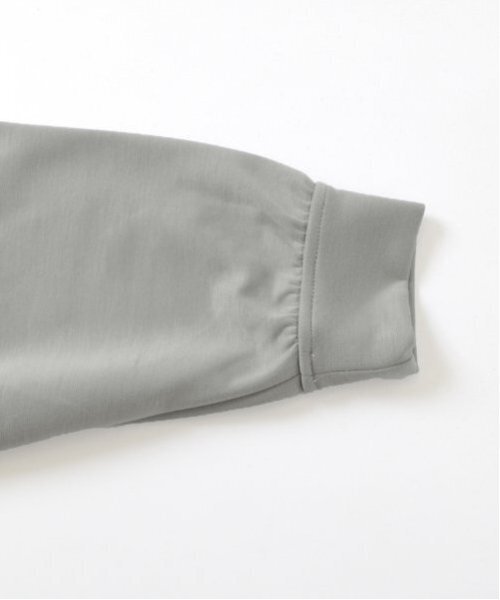 GLAZOS（グラソス）の「【大人向けサイズあり】【あったか保温/速乾】ダンボールニット・ハーフジッププルオーバー（スウェット・キッズ・ライトグレー/ブラック・LL/S/M/L）」の10枚目の写真