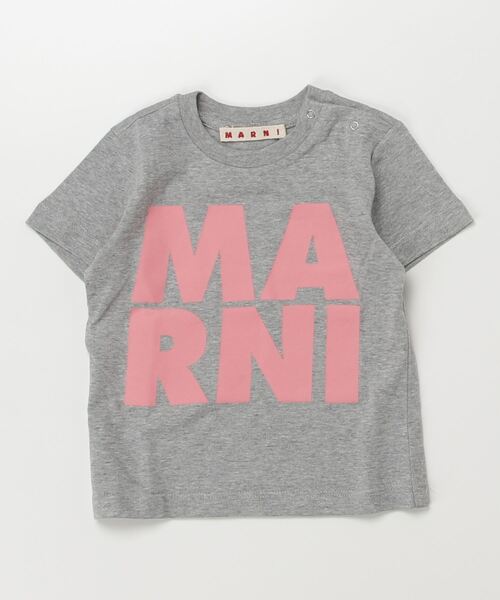 【セール】MARNI(マルニ)Baby ブランドロゴ半袖Tシャツカットソー(Tシャツ/カットソー)|MARNI(マルニ)