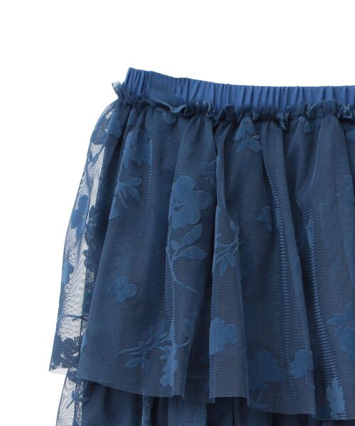 ELENCARE DUE（エレンカーレデュエ）の「・ELENCARE DUE フロッキーptチュールスカート（スカート・レディース・チャコールグレー/ブルー/ブラック・FREE）」の16枚目の写真