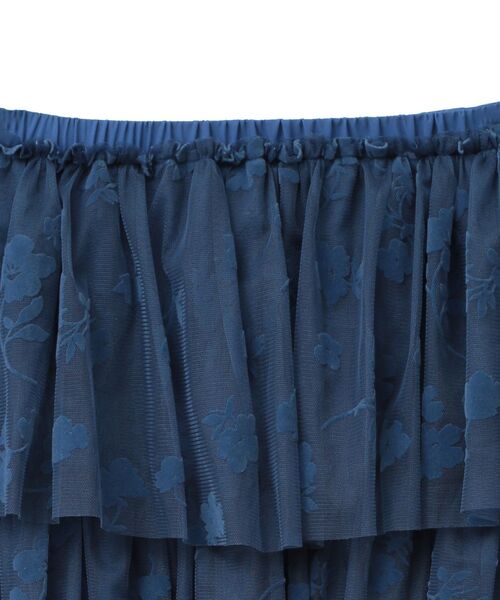 ELENCARE DUE（エレンカーレデュエ）の「・ELENCARE DUE フロッキーptチュールスカート（スカート・レディース・チャコールグレー/ブルー/ブラック・FREE）」の17枚目の写真