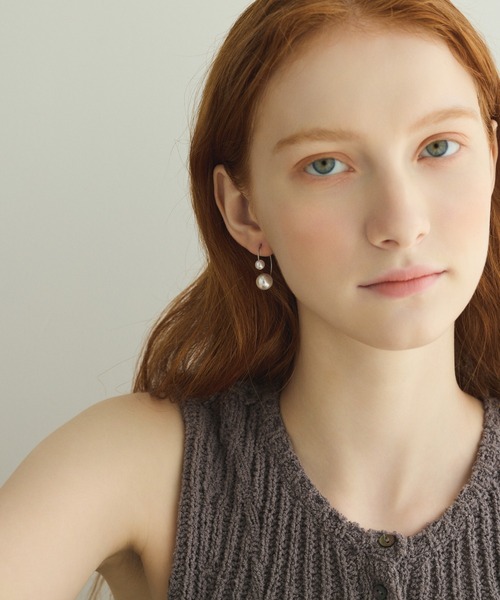 CENE（セネ）の「【CENE】セネ/ダブルパールピアス（ピアス（両耳用）・レディース・ゴールド/シルバー・FREE）」の12枚目の写真
