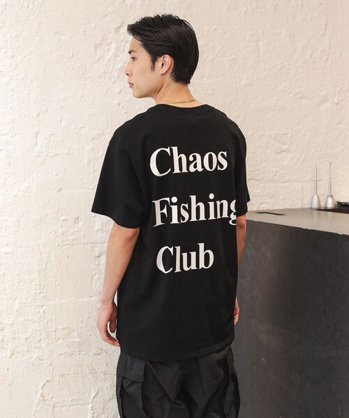 Chaos Fishing Club(カオスフィッシングクラブ)の「Chaos Fishing Club / Logo T-Shirt S/S(Tシャツ/カットソー・メンズ・ブラック/ライトブルー/ホワイト・M/L/XL)」の1枚目の写真