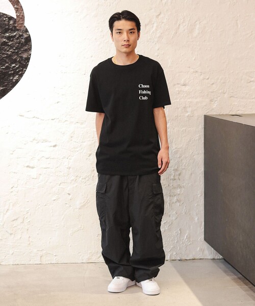 Chaos Fishing Club(カオスフィッシングクラブ)の「Chaos Fishing Club / Logo T-Shirt S/S(Tシャツ/カットソー・メンズ・ブラック/ライトブルー/ホワイト・M/L/XL)」の4枚目の写真