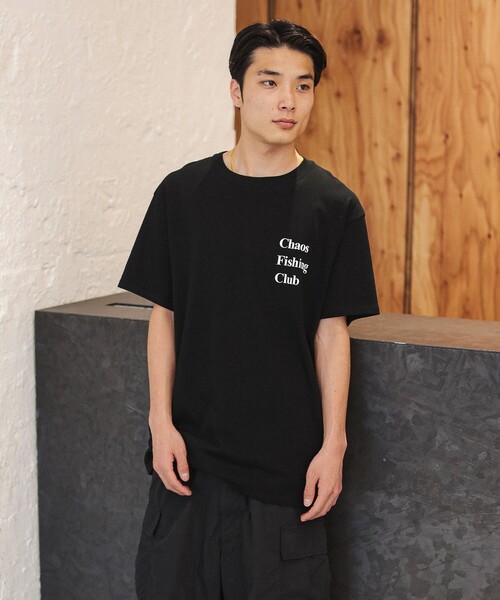 Chaos Fishing Club(カオスフィッシングクラブ)の「Chaos Fishing Club / Logo T-Shirt S/S(Tシャツ/カットソー・メンズ・ブラック/ライトブルー/ホワイト・M/L/XL)」の5枚目の写真