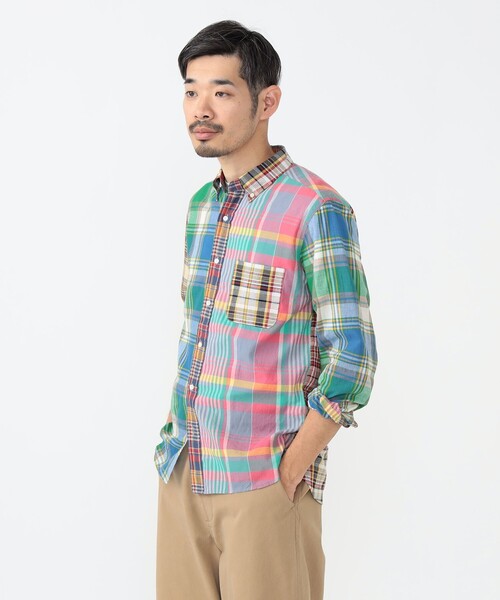 BEAMS PLUS(ビームスプラス)の「パネル マドラス チェック ボタンダウン シャツ(シャツ/ブラウス・メンズ・その他・M/XS/S/L/XL)」の15枚目の写真