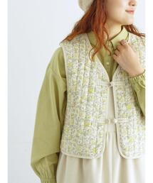 Samansa Mos2 | 中綿キルトチャイナボタンベスト(ベスト)