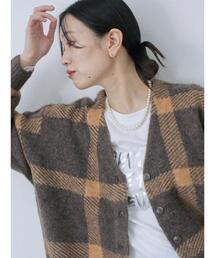 Samansa Mos2 blue | ◎アソートシャギーニットカーディガン(カーディガン/ボレロ)