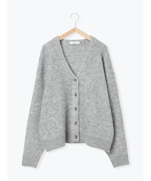 Samansa Mos2 blue（サマンサモスモスブルー）の「◎アソートシャギーニットカーディガン（カーディガン/ボレロ・レディース・オレンジ/ダークブラウン/サックスブルー/グレー・F）」の19枚目の写真