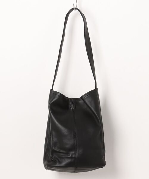 美品 Morphee モルフェ レザー ショルダー バッグ CYLINDER 黒 Morphee（モルフェ）の「【Morphee / モルフェ】CYLINDER S レザー