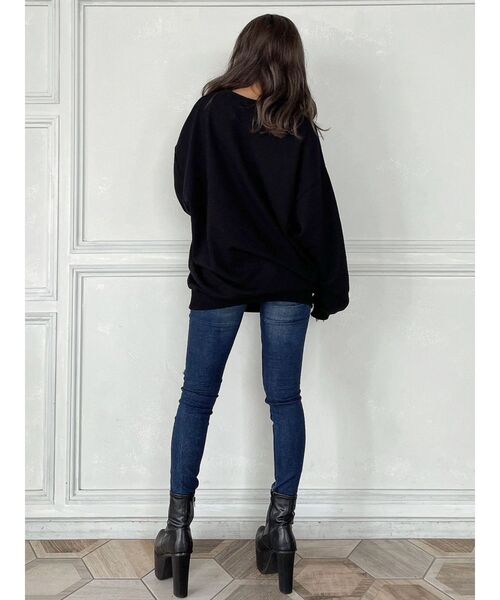 GYDA（ジェイダ）の「【WEB限定】Symmetry GYDA スウェットトップス（スウェット・レディース・オフホワイト/ブラック・FREE）」の7枚目の写真