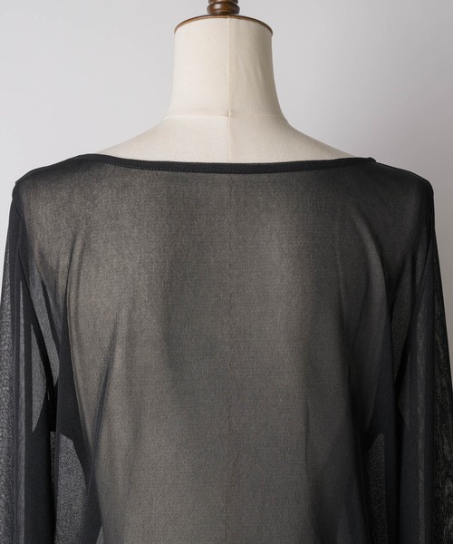 (取寄) シーシー レディース プリンテッド タイ ネック ダブル ラッフルド スリーブ lace ribbon tie frill tops | Treat ürself