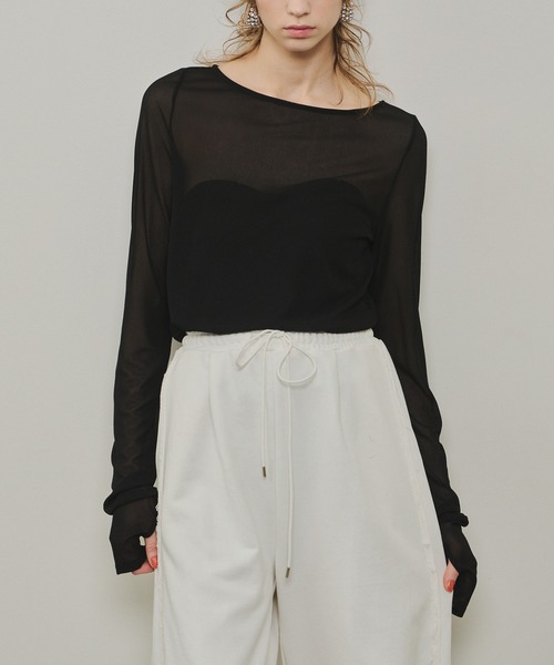 BLAMINK ボートネックロングスリーブ　36 帯電低減加工】ボートネックロングスリーブシャツ EE3622A :メンズ