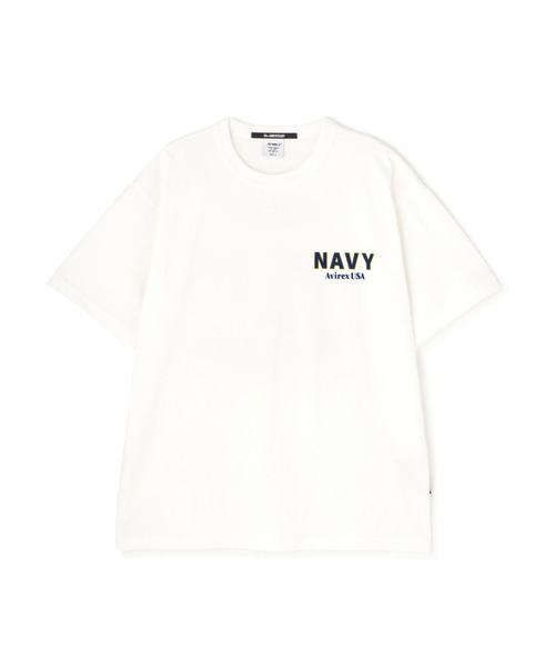 AVIREX(アヴィレックス)の「MIL. ACADEMY T-SHIRT "US.NAVY" / ミリタリーアカデミー 半袖Tシャツ / AVIREX / アヴィレックス(Tシャツ/カットソー・メンズ・ダークグリーン/ホワイト/チャコール・XX-LARGE/X-LARGE/LARGE/MEDIUM)」の5枚目の写真