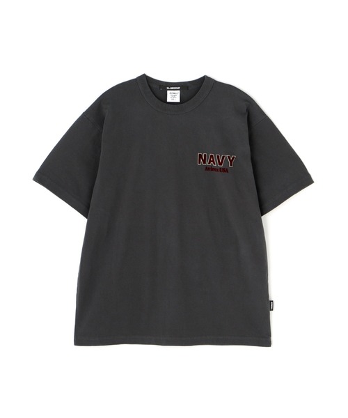 AVIREX(アヴィレックス)の「MIL. ACADEMY T-SHIRT "US.NAVY" / ミリタリーアカデミー 半袖Tシャツ / AVIREX / アヴィレックス(Tシャツ/カットソー・メンズ・ダークグリーン/ホワイト/チャコール・XX-LARGE/X-LARGE/LARGE/MEDIUM)」の8枚目の写真