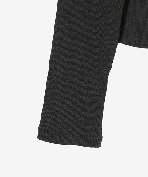 MAJESTIC LEGON（マジェスティックレゴン）の「レース使い肩リボントップス（Tシャツ/カットソー・レディース・チャコールグレー/グレー/オフホワイト・MEDIUM）」の8枚目の写真