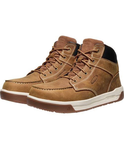 KEEN(キーン)の「GIBSON MID / ギブソン ミッド / メンズ 安全靴(ブーツ・メンズ・ブラウン・26.5cm/27cm/27.5cm/28cm/26cm)」の4枚目の写真